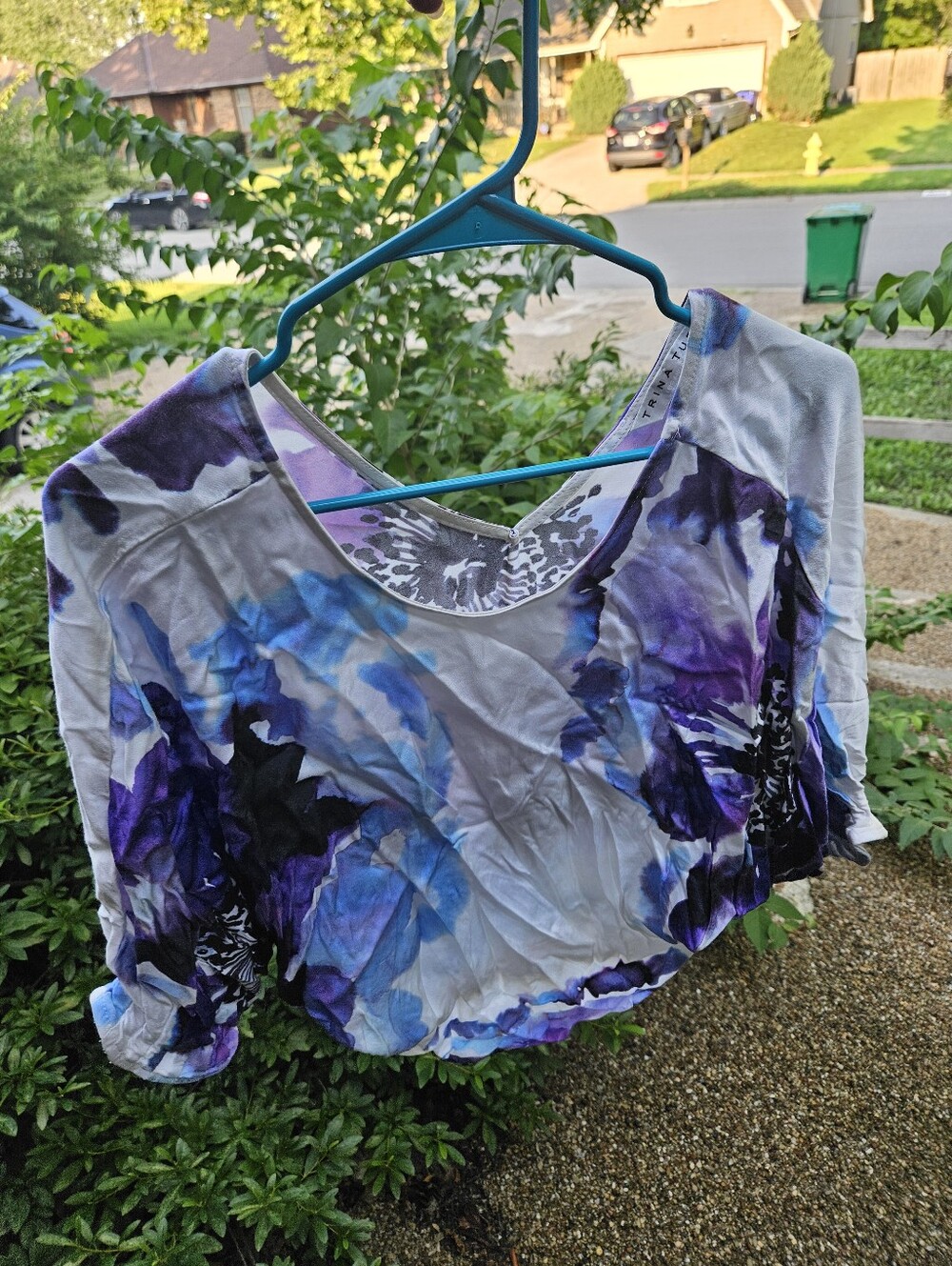 Trina Turk Cool Toned Cropped Top